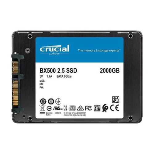 Ssd Crucial 2Tb Bx500 Ct2000Bx500Ssd1 540-500 Mb/S