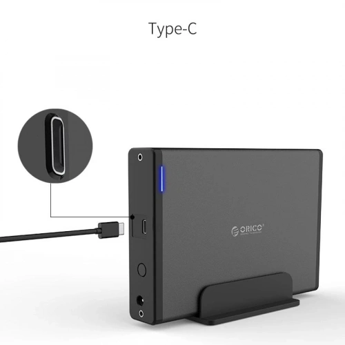 Accessory External HDD Box Orico 3.5" Type C Aluminum Case