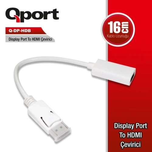 ACCESSORY QPORT Q-DP-HDB DISPLAY PORT TO HDMI CONVERTER