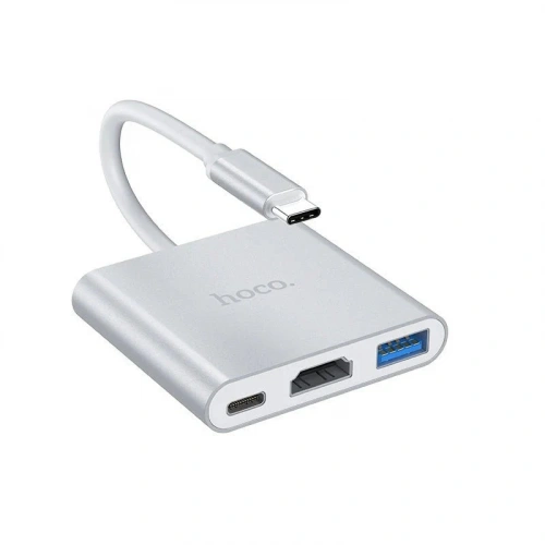Adapter Hoco HB14 Type-c to Usb HDMI Type-C