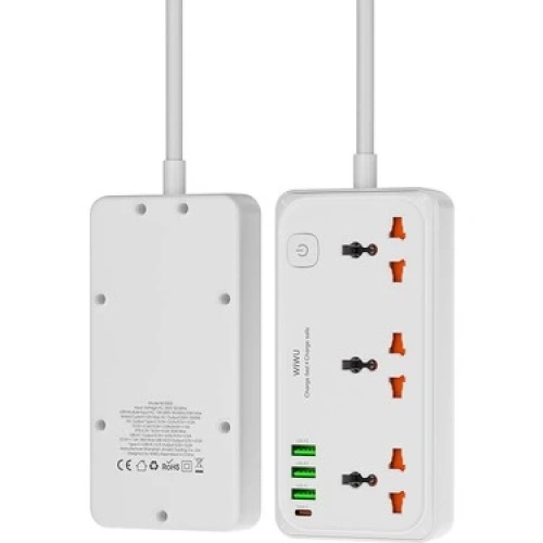 S005 Wiwu Multifunctional 30w Multiple Socket White