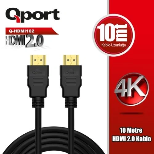 CABLE QPORT Q-HDMI102 HDMI 10MT 2.0 4K