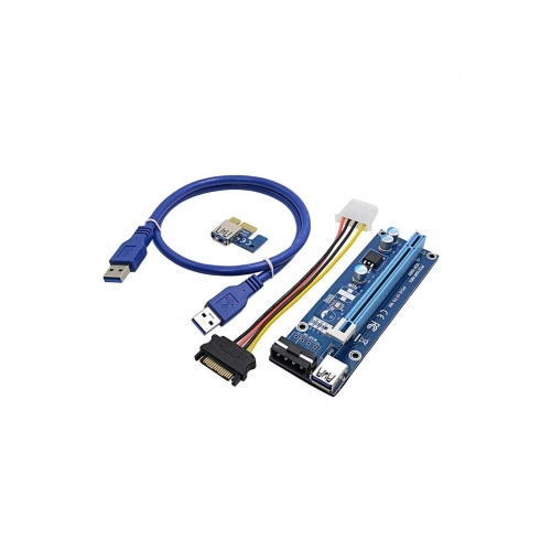 Accessory Riser Card PCI-E 1X to 16X 6 Pin Ver008S