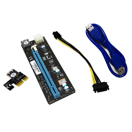 Accessory Riser Card PCI-E 1X to 16X 6 Pin Ver009S