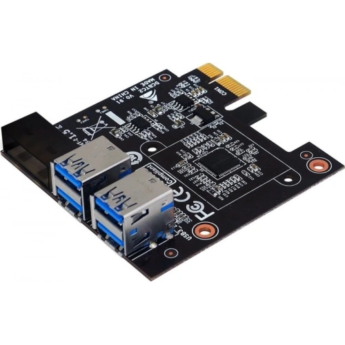 Biostar PCI-E 1X To 4X Usb3.0 Riser Adapter Dcbtc2