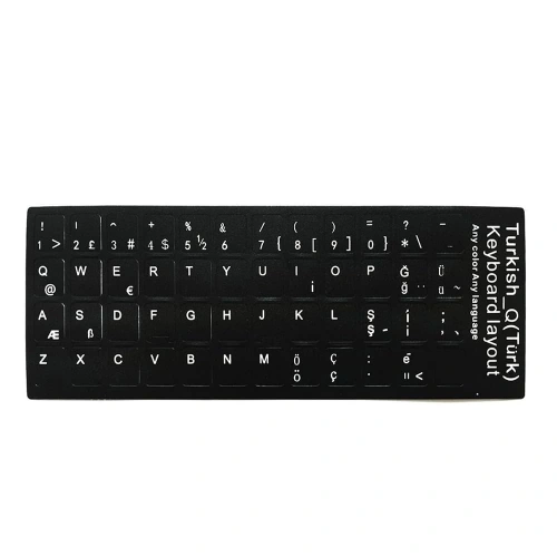 Keyboard Sticker Turkish Turkish Sticker