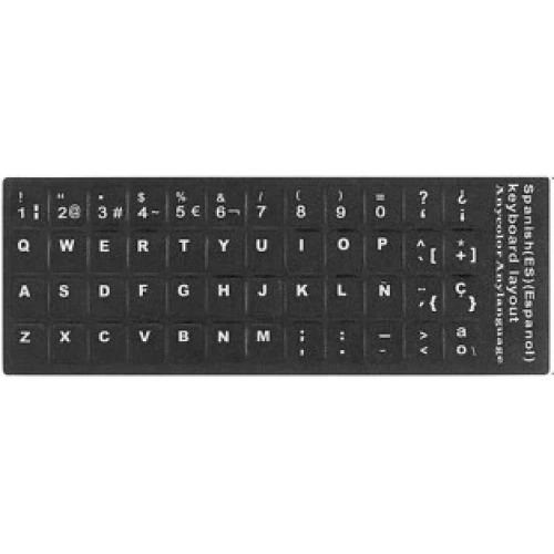 Keyboard Sticker Spanish Spanish Sticker