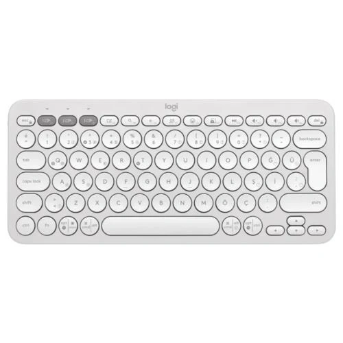 Keyboard Logitech K380S Pebble 2 Bluetooth White 920-011860 Tr Layout