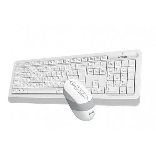 WIRELESS KEYBOARD MOUSE A4TECH FG1010 Q WHITE TR LAYOUT