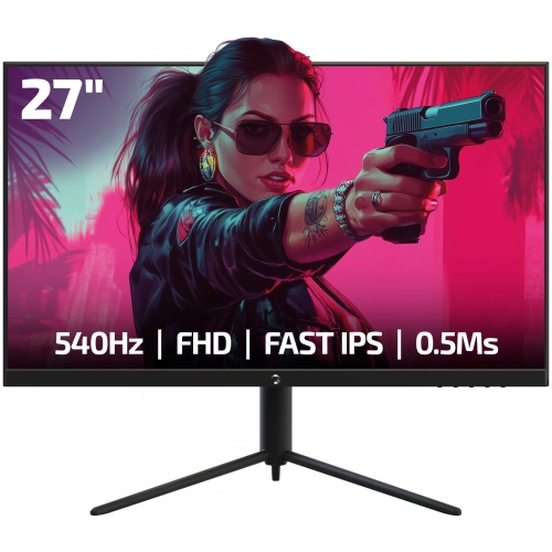 GamePower Lucid S60 27'' 0.5ms 540Hz Flat Fast IPS FHD RGB Pivot Speak