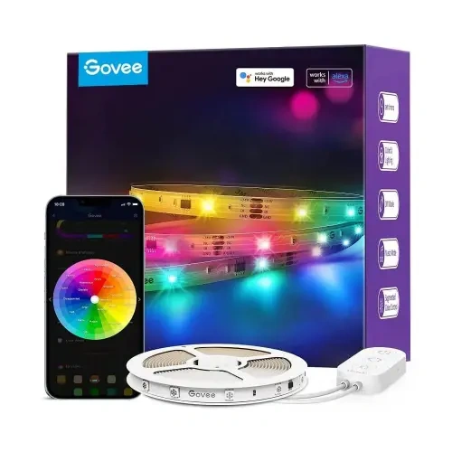 Govee RGBIC Basic Wi-Fi + Bluetooth LED Strip Lights (10M) - H618C