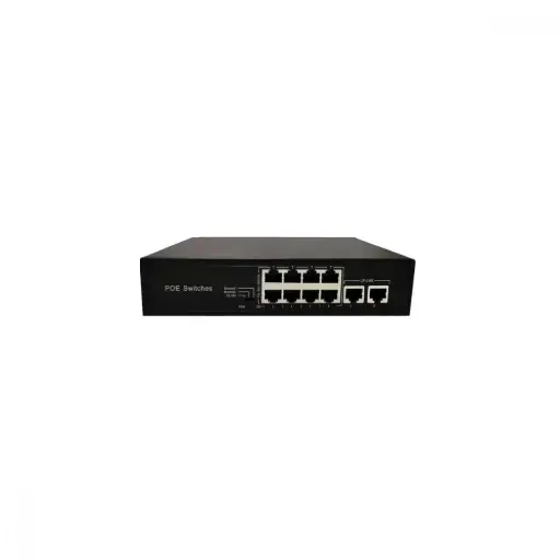 Ttec 10120PG 8 Port 10/100 PoE 2 Port 10/100/1000 Gigabit Uplink 120W