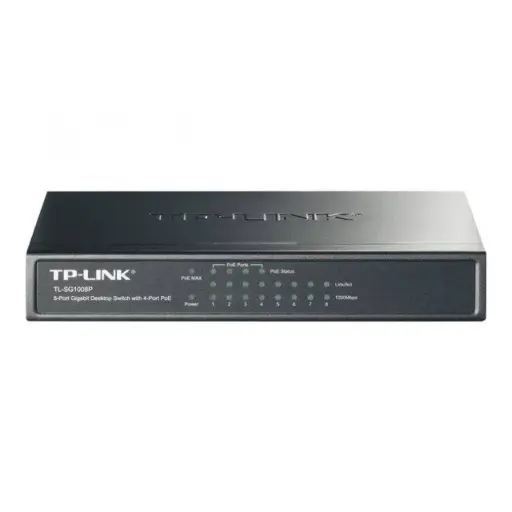 Switch Tp-Link 8 Port Tl-Sg1008P 4 Port Poe 10/100/1000