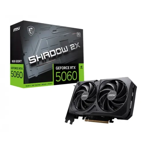 GRAPHICS CARD Msi GeForce RTX5060 8GB Shadow 2X OC GDDR7 128Bit DX12