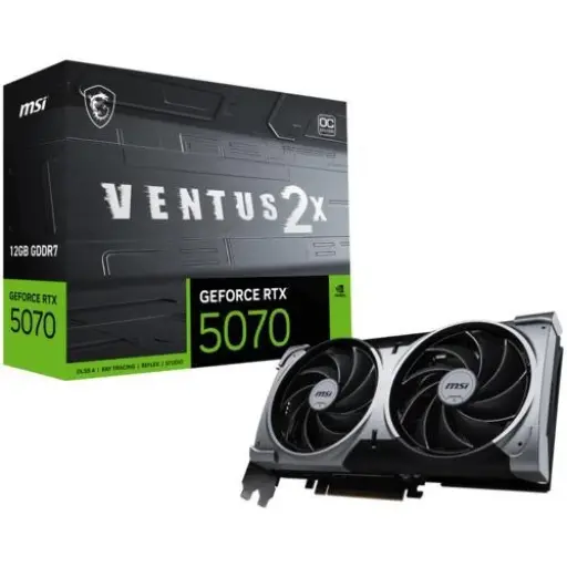 Msi Geforce Rtx5070 12G Ventus 2X Oc 12Gb Gdrr7 256B Dx12