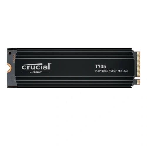 Crucial T705 1TB Gen5 NVMe M.2 CT1000T705SSD5 13600-10200MB/s Soğutucu