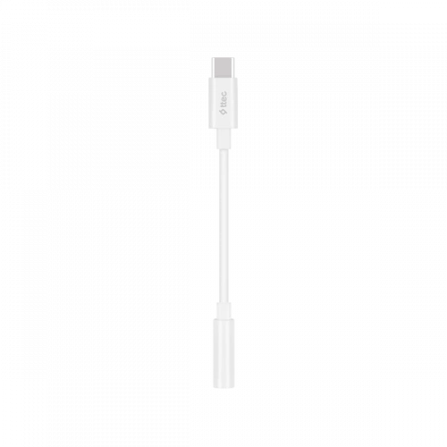 Ttec USB-C to 3.5mm Aux Adapter 11cm White