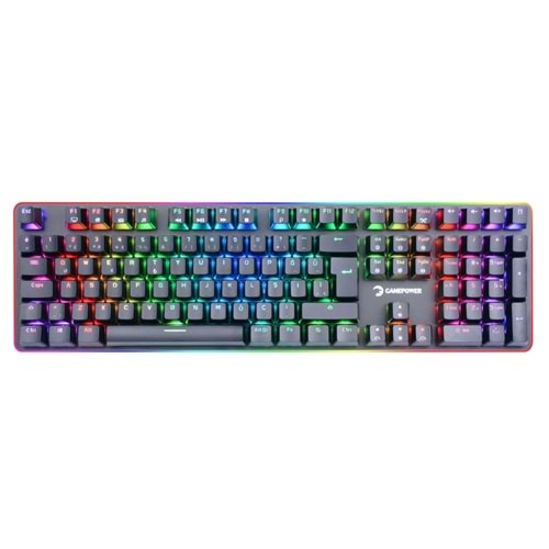 KLAVYE GAMEPOWER SABER RGB MEKANIK BLUE SWTICH TR LAYOUT