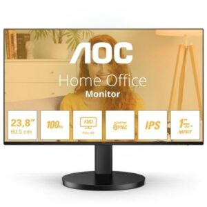 MONITOR AOC 23.8" 24B3HA2 IPS MM 1ms 100hz HOPARLÖR SİYAH