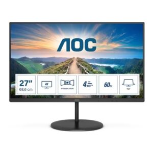 AOC 27" U27V4EA IPS 4K MM Monitör 4ms DP, HDMI, 60Hz, Hoparlör