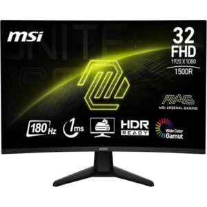 MONITOR MSI 31.5" MAG 32C6 CURVED 1500R VA 1MS 180Hz FHD